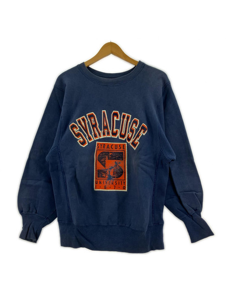Champion スウェット・トレーナー 90s REVERSE WEAVE ネイビー 米国製 M