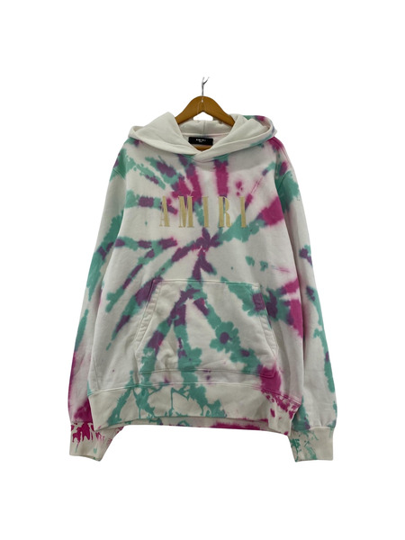 AMIRI Tie-Dye Pullover Hoodie センターロゴ タイダイ染 プルオーバーパーカー[値下]