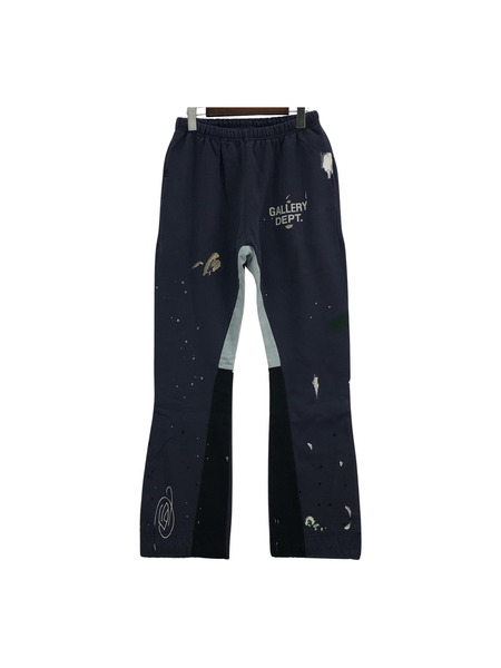 GALLERY DEPT Painted Flare SweatPants ペイントフレアスウェットパンツ M 紺