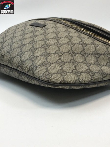 GUCCI グッチ 211110 GGスプリーム ウエストバッグ ボディバック 持ち手ファスナー破損有