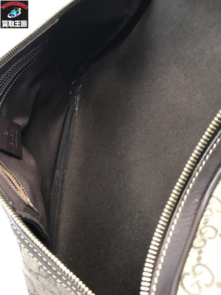 GUCCI グッチ 211110 GGスプリーム ウエストバッグ ボディバック 持ち手ファスナー破損有