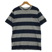 A BATHING APE 半袖Tシャツ・カットソー 00s初期 ボーダーTシャツ(M) ネイビー×グレー