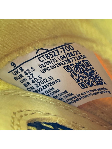 NIKE スニーカー Air Jordan 4 RETRO 黄色  (27.0㎝)