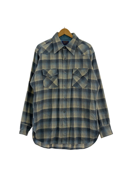 PENDLETON 70s ウールチェックシャツ L