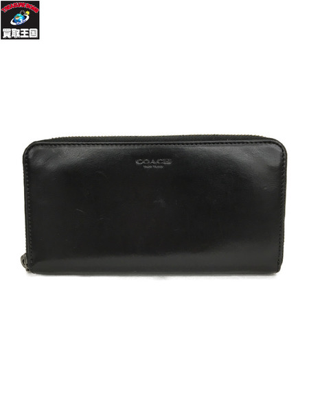 COACH　長財布 レザーラウンドジップウォレット