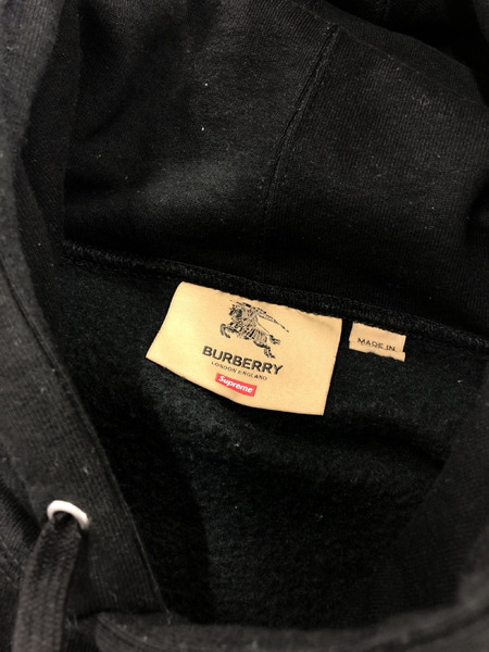 Supreme  BURBERRY Box Logo Hooded Sweatshirt BLK[値下]