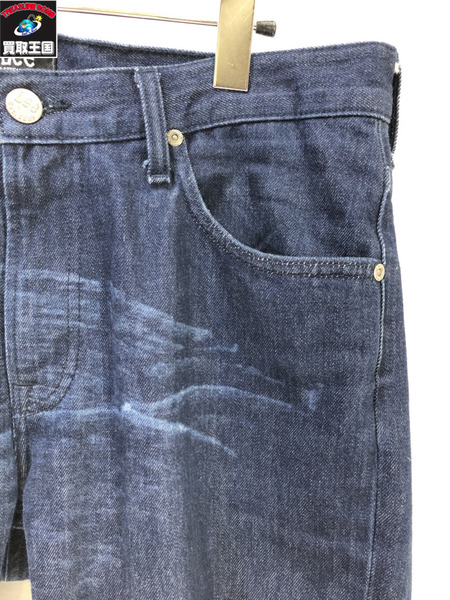 Lee×STEFAN COOKE/ETCHED RIDER DENIM/BLK/XS/W32/リー×ステファン・クック/メンズ/パンツ/ボトムス[値下]
