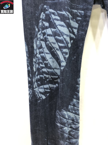 Lee×STEFAN COOKE/ETCHED RIDER DENIM/BLK/XS/W32/リー×ステファン・クック/メンズ/パンツ/ボトムス