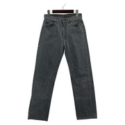 80s Levi's USA製 501 ブラックデニムパンツ 初期 (W30) グレー