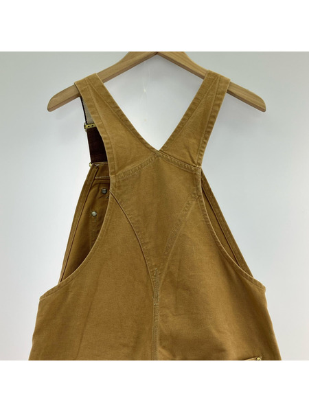 Carhartt ダブルニー ダック地 オーバーオール 茶