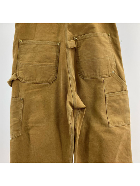 Carhartt ダブルニー ダック地 オーバーオール 茶