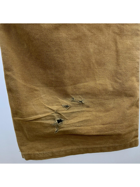 Carhartt ダブルニー ダック地 オーバーオール 茶