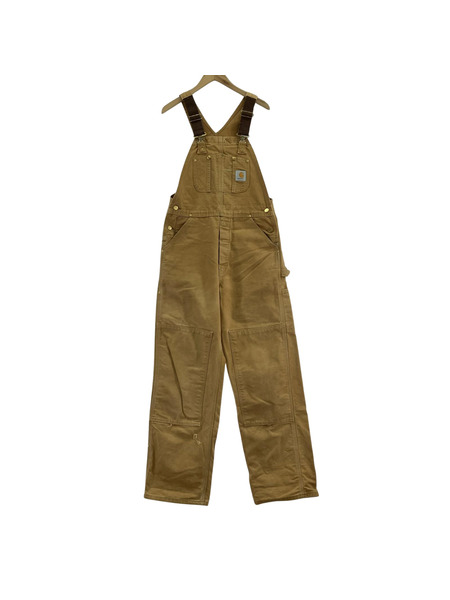 Carhartt ダブルニー ダック地 オーバーオール 茶