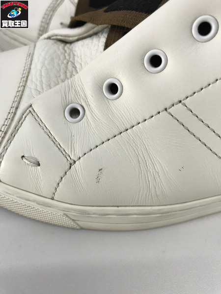 FENDI 靴 ズッカ柄　クロスバンド　カーフレザー　ローカットスニーカー 白 (6) 7E1198