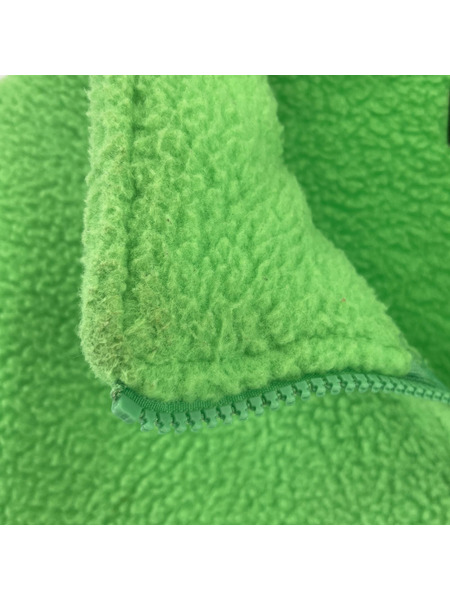 STUSSY ソノ他 HALF ZIP FLEECE PULLOVER GREEN L