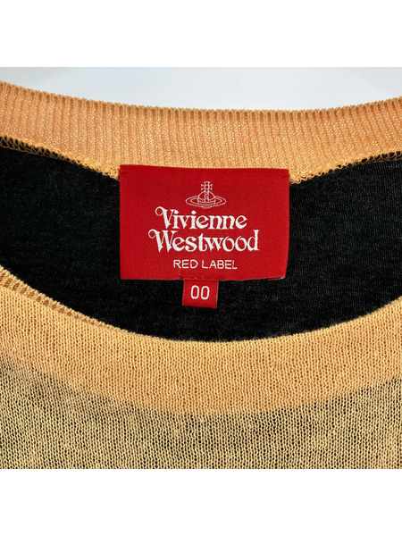 Vivienne Westwood red labelS/S ドッキングオーブニット マルチカラー 0