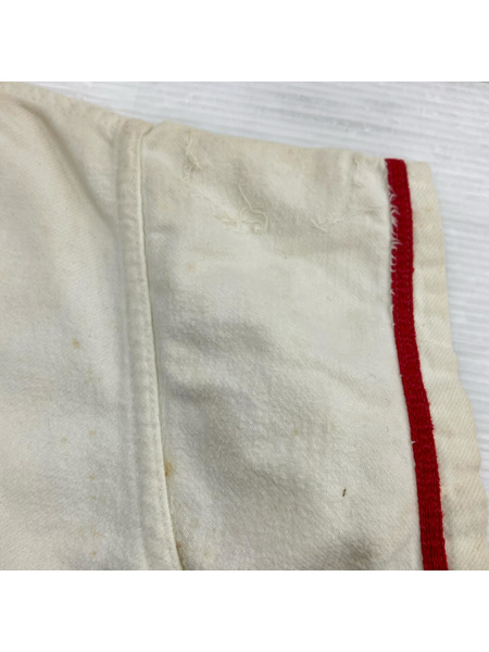 OLD・VINTAGE 半袖シャツ 50s Baseball Shirt WHT/RED L