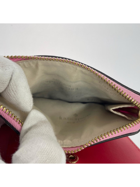 kate spade new york コンパクトウォレット スモールL ジップウォレット サーフピンク