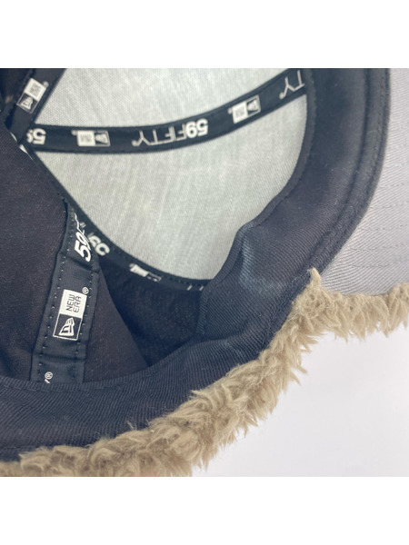 NEW ERA ニットキャップ 59FIFTY ミンクフリース モカ[値下]