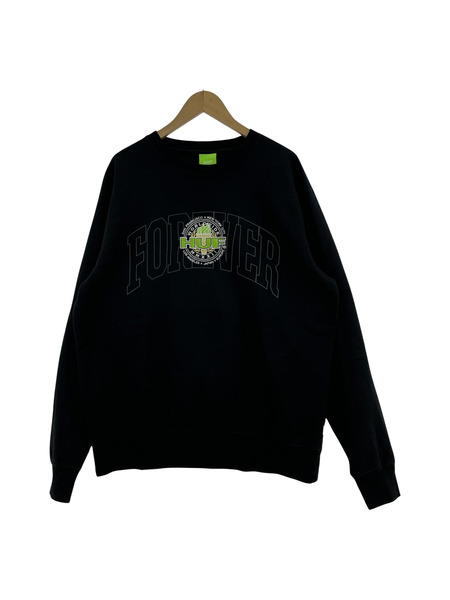 HUF L/Sスウェット L BLK