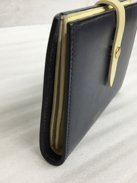 CELINE　コンパクトウォレット ストラップウォレット ネイビー