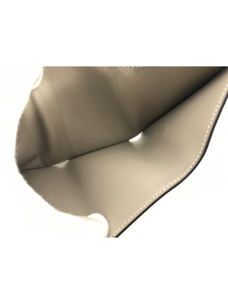 コンパクトウォレット 三つ折り財布 ベージュ 8M0480