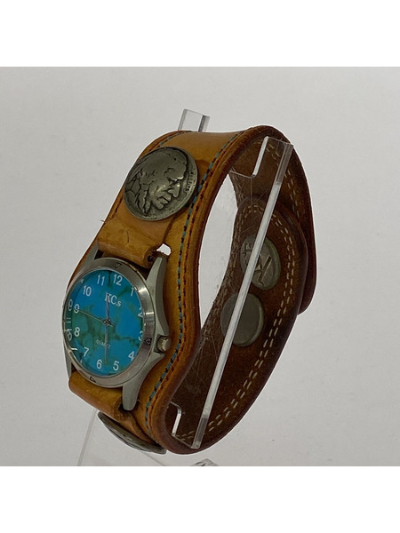 メンズ時計 KC’S レザーベルト クオーツ[値下]