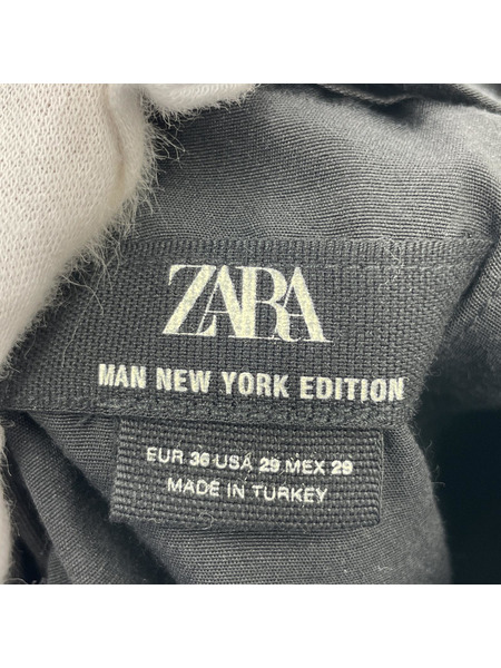 ZARA LIMITED EDITION NEW YORK/スカートレイヤードワイドスラックス/黒