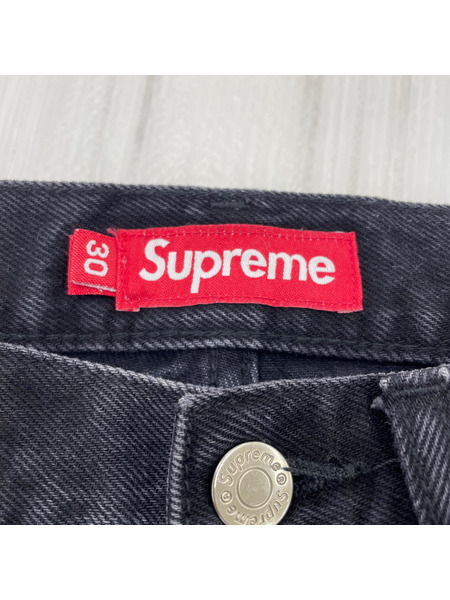 Supreme 24SS Baggy Denim Short Black ブラックデニムショーツ (30)