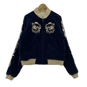ジャケット 90s KRRIF MAYOR 別珍リバーシブルスカジャン L