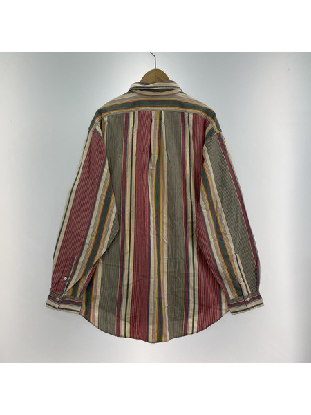 POLO RALPH LAUREN 長袖シャツ 90s multi stripe L/S shirt (L)[値下]
