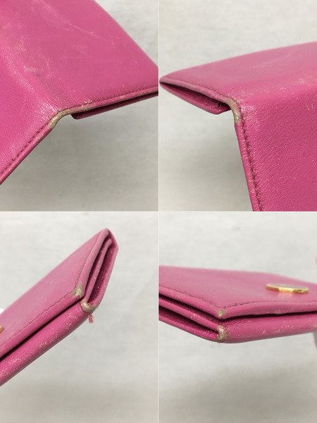 LOEWE　カードケース ピンク