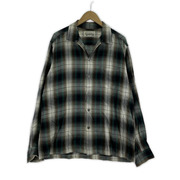 WACKO MARIA オンブレチェックレーヨン長袖シャツ XL