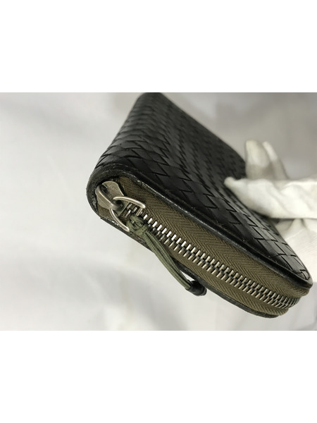 長財布 Bottega Veneta イントレチャート 長財布 ブラック