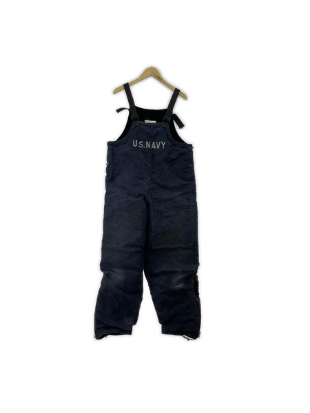 OLD・VINTAGE オーバーオール・ツナギ 40s US NAVY WWⅡ N-1 デッキパンツ 紺 (M)