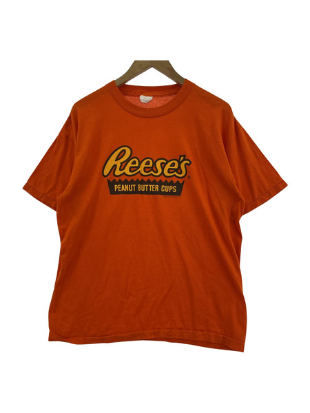 80S Reeses プリントTee オレンジ L