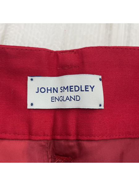 JOHN SMEDLEY　ベルテッドフレアスカート　レッド　1