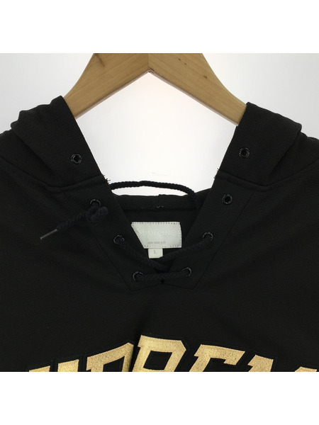 Supreme 2017AW HOODED HOCKEY JERSEY BLACK SIZE:L