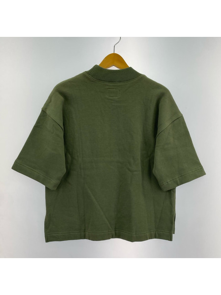 STUSSY スウェット・トレーナー Juno Boxy Mock Neck S/S カーキ(S)