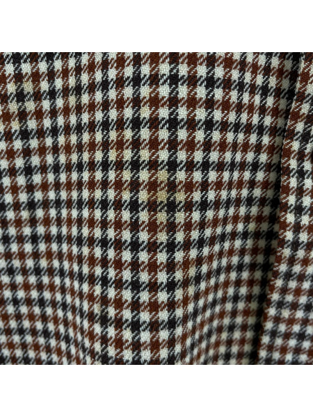 長袖シャツ 70s ウール チェック (Ｍ)