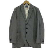 BLUE BLUE テーラードジャケット・ブレザー インディゴ染メ チェックテーラードジャケット (M)