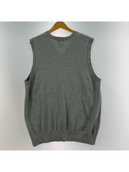 L.L.Bean ニット・セーター カシミヤ ニットベスト Vネック グレー