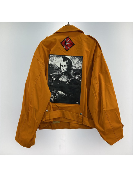 KIDILL×Winston Smith Riders Jacket ライダースジャケット 46 オレンジ