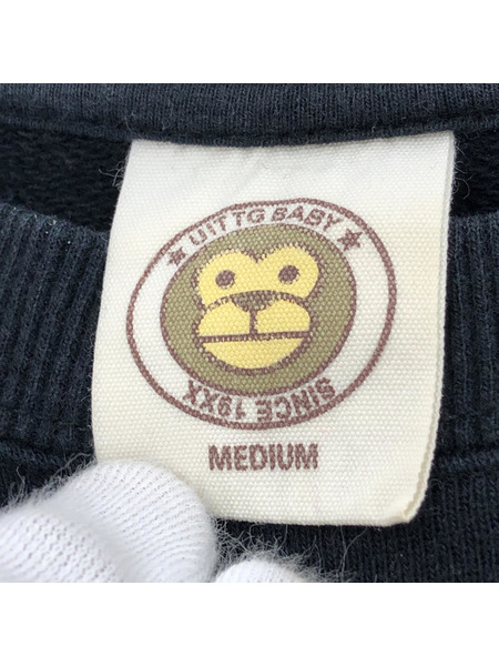 BAPE カモフラL/Sスウェット M BLK[値下]