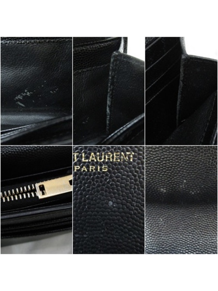 SAINT LAURENT/モノグラムフラップ/長財布