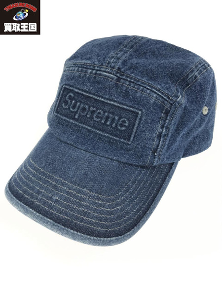 supreme Embossed Denim Camp Cap帽子
