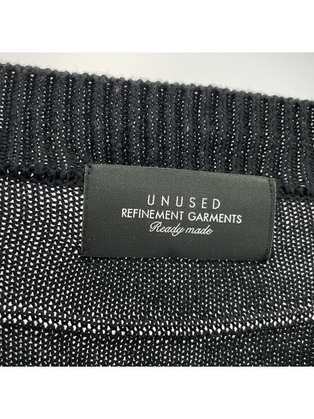 UNUSED 22SS 7G cardigan ブラック (2)