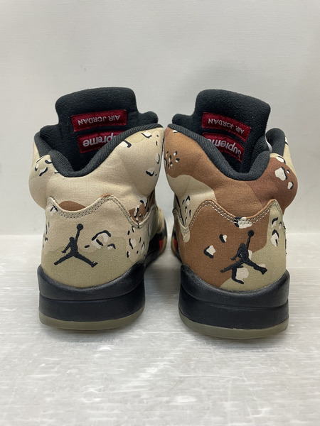 NIKE×Supreme Air Jordan 5 Retro Desert Camo 27.5cm 824371-201