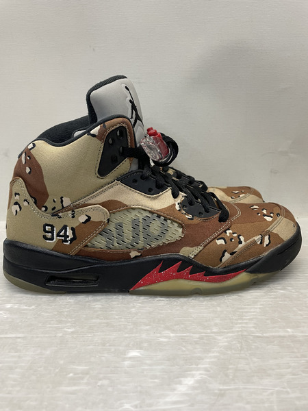 NIKE×Supreme Air Jordan 5 Retro Desert Camo 27.5cm 824371-201