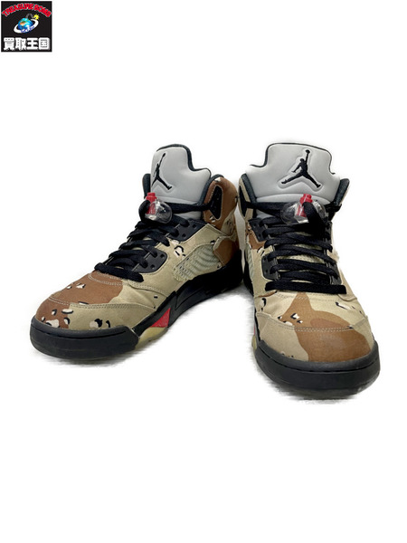 NIKE×Supreme Air Jordan 5 Retro Desert Camo 27.5cm 824371-201